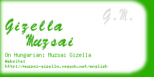 gizella muzsai business card